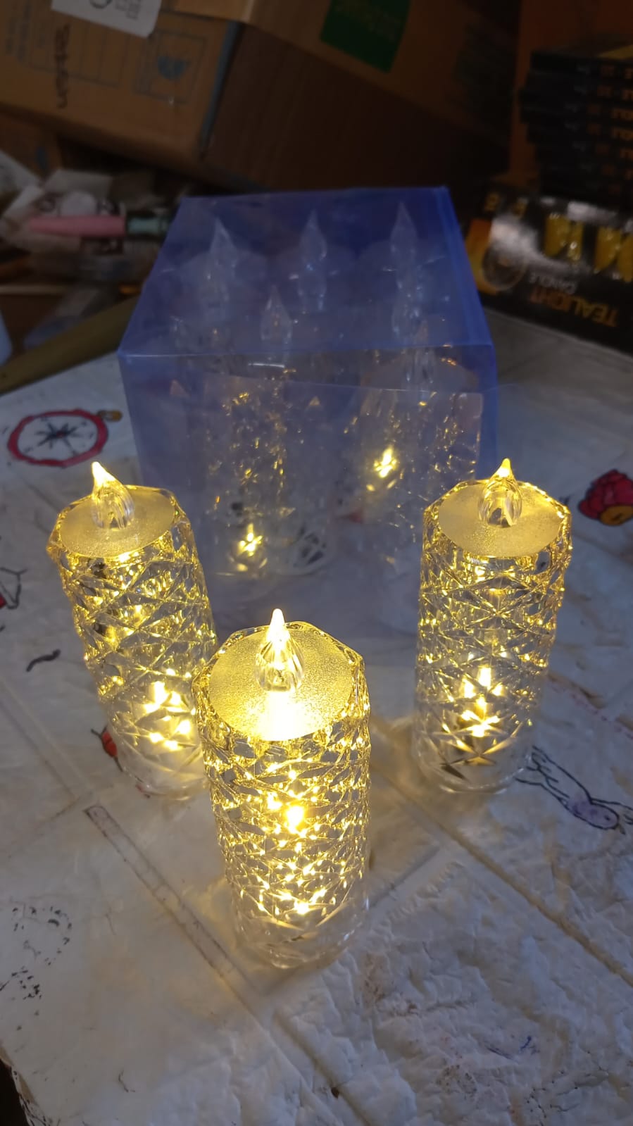 8439 Rose Candles LED Flameless and Smokeless Decorative Acrylic Transparent Candles Led Tea Light Candle Perfect for Gifting, Home, Diwali, Christmas, Crystal Candle Lights (1 Pc) (MOQ :- 12 pc ) 8439 Rose Candles LED Flameless and Smokeless Decorative Acrylic Transparent Candles Led Tea Light Candle Perfect for Gifting, Home, Diwali, Christmas, Crystal Candle Lights (1 Pc) (MOQ :- 12 pc )